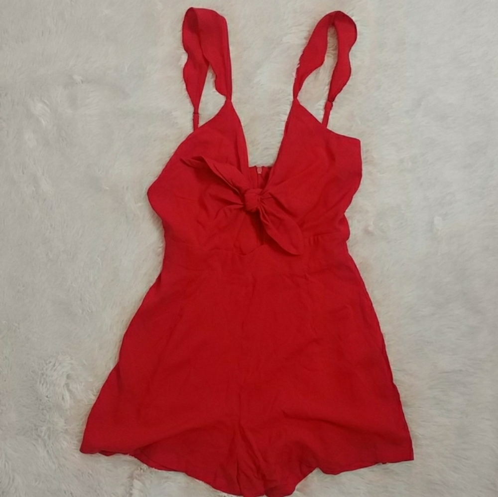RUE 21 Red Romper XS NWT